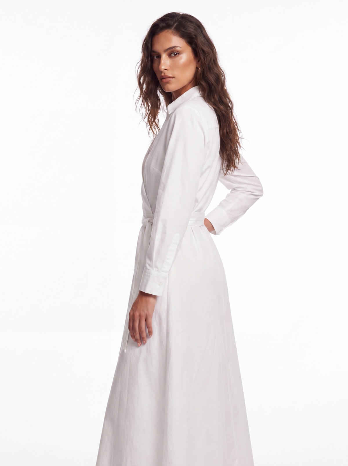 WHITE Aria Wrap Dress